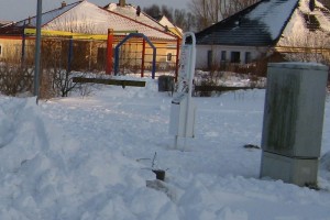 Kabelverzweiger Rapsacker, 30. Januar 2010
